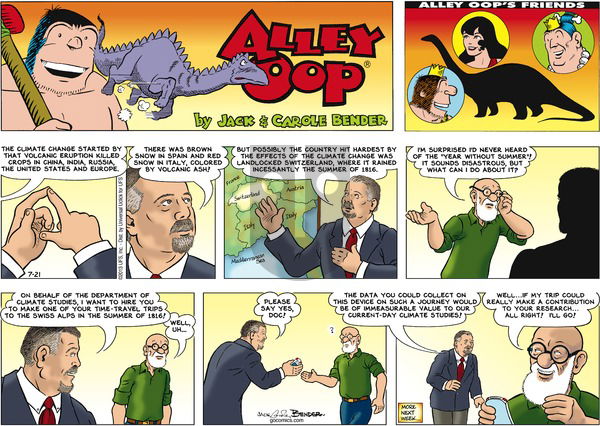 Alley Oop on Sunday July 21, 2013 Comic Strip
