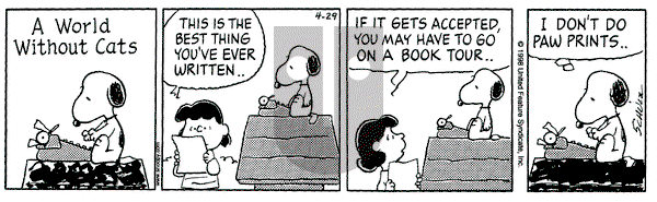 Peanuts on Wednesday April 29, 1998 Comic Strip