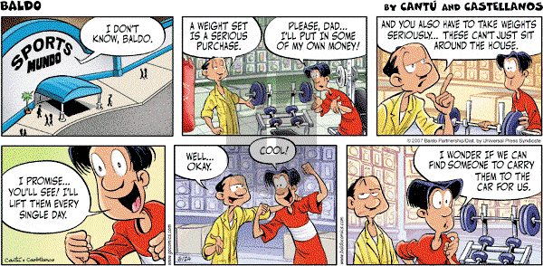 Baldo - Sunday June 24, 2007 Comic Strip