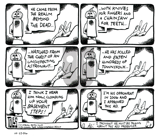 Tom Toles on Friday October 27, 2006 Comic Strip