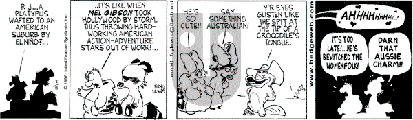 Over the Hedge on Thursday December 11, 1997 Comic Strip