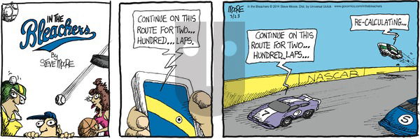 In the Bleachers - Sunday March 23, 2014 Comic Strip