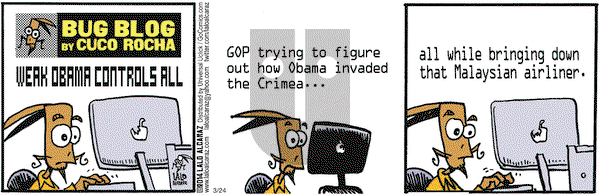 La Cucaracha on Monday March 24, 2014 Comic Strip
