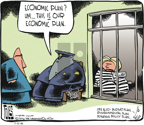 Tom Toles on Thursday July 21, 2016 Comic Strip