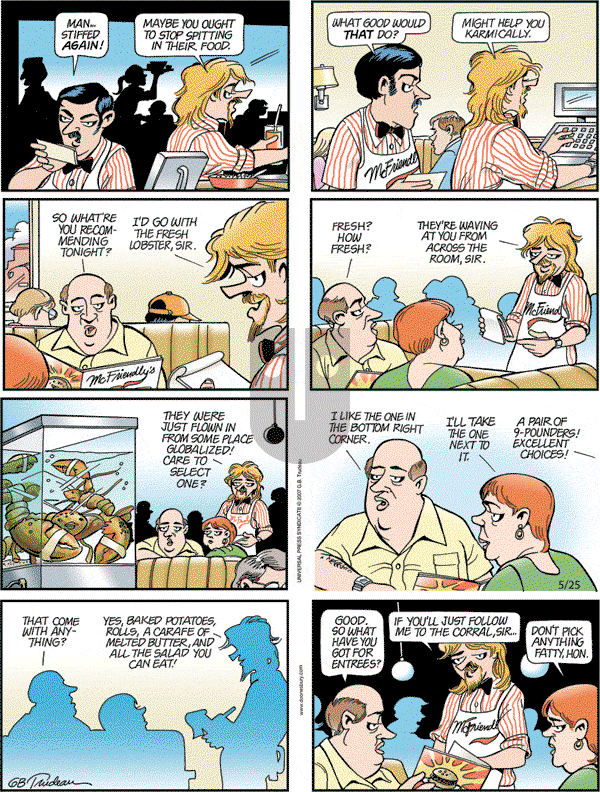 Doonesbury - Sunday May 25, 2008 Comic Strip