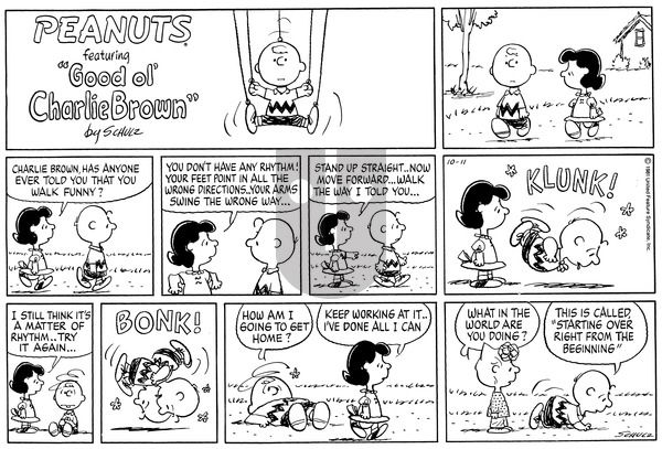 Peanuts on Sunday September 19, 1982 Comic Strip