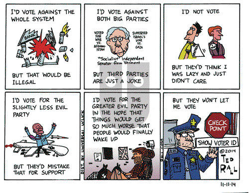 Ted Rall on Tuesday November 11, 2014 Comic Strip