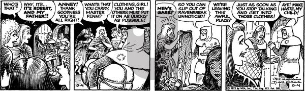 Alley Oop on Wednesday October 4, 1972 Comic Strip