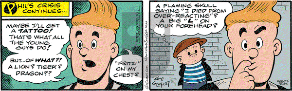 Nancy on Wednesday February 25, 2015 Comic Strip