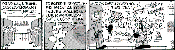 Drabble on Monday June 24, 1996 Comic Strip