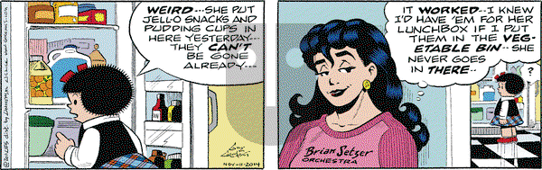 Nancy on Tuesday November 11, 2014 Comic Strip