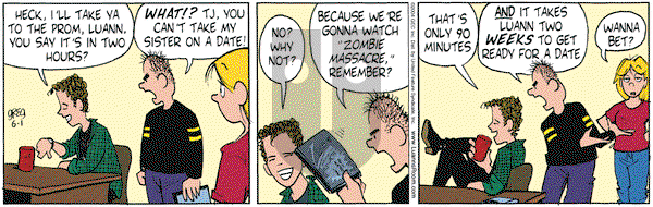 Luann on Tuesday June 1, 2004 Comic Strip