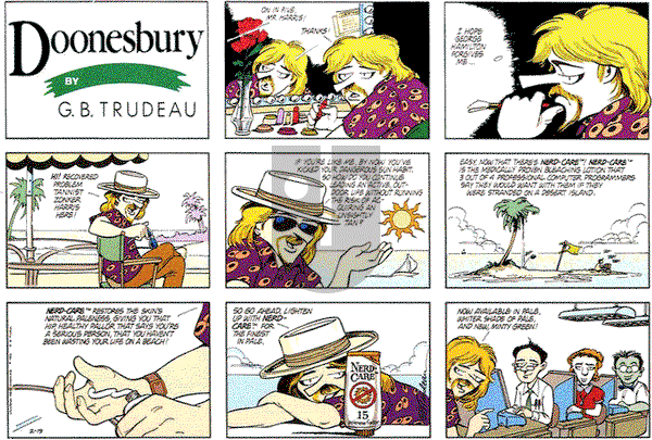 Doonesbury - Sunday February 19, 1989 Comic Strip