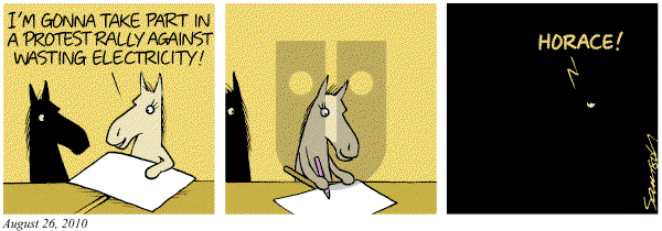 Dark Side of the Horse on Saturday April 16, 2011 Comic Strip