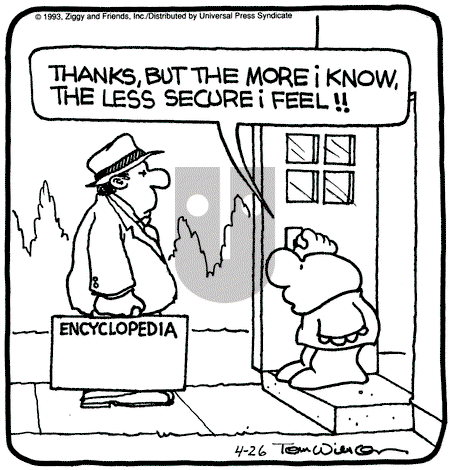 Ziggy - Monday April 26, 1993 Comic Strip