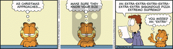 Garfield on Wednesday December 12, 2018 Comic Strip