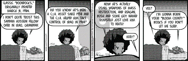 The Boondocks on Saturday February 11, 2012 Comic Strip