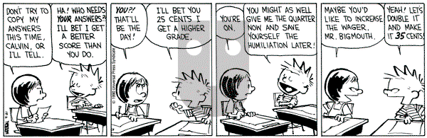 Calvin and Hobbes on Friday September 21, 1990 Comic Strip