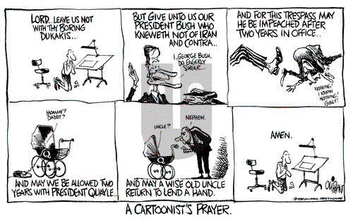 Pat Oliphant on Thursday November 3, 1988 Comic Strip