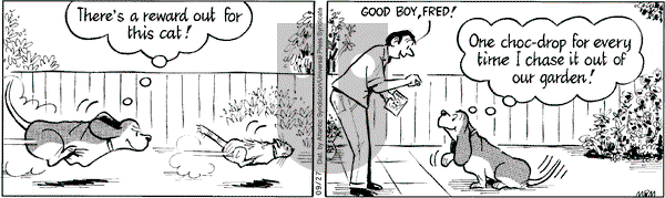 Fred Basset on Saturday September 27, 2008 Comic Strip