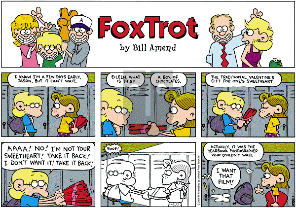 FoxTrot on Sunday February 11, 2001 Comic Strip