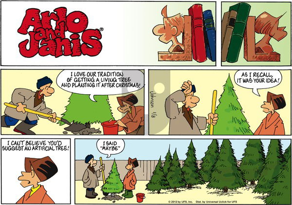 Arlo and Janis on Sunday January 8, 2012 Comic Strip