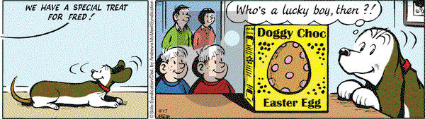 Fred Basset on Monday April 17, 2017 Comic Strip