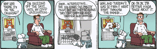 Monty on Wednesday April 14, 2021 Comic Strip