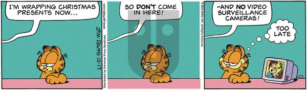 Garfield - Friday December 17, 2004 Comic Strip
