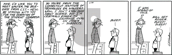 Doonesbury on Tuesday November 30, 1971 Comic Strip
