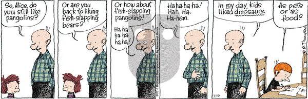 Cul de Sac on Monday November 9, 2015 Comic Strip