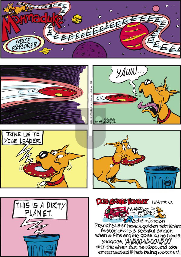 Marmaduke on Sunday October 19, 2014 Comic Strip