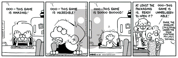 FoxTrot on Friday October 24, 1997 Comic Strip