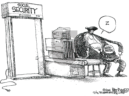 Matt Davies on Thursday December 27, 2001 Comic Strip