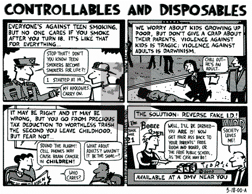 Ted Rall on Thursday May 18, 2000 Comic Strip
