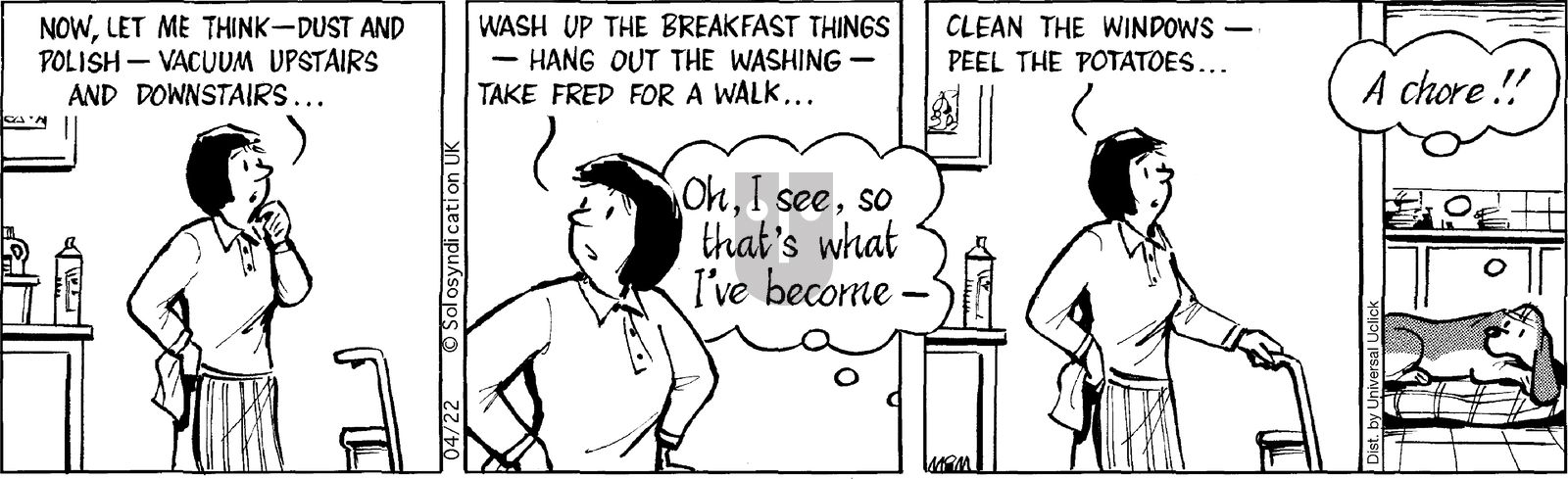 Fred Basset on Tuesday April 22, 2014 Comic Strip