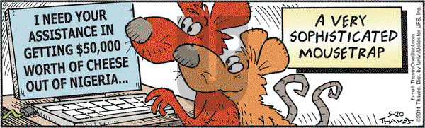 Frank and Ernest on Tuesday May 20, 2014 Comic Strip