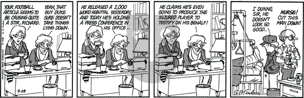 Doonesbury on Thursday September 28, 1978 Comic Strip