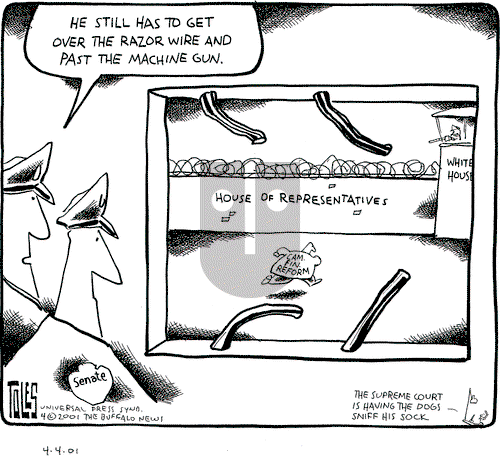 Tom Toles on Sunday April 29, 2001 Comic Strip