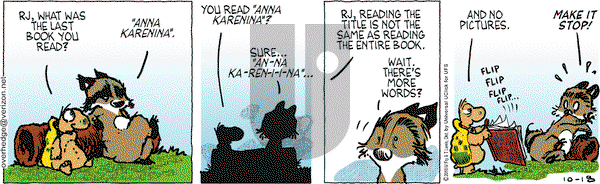 Over the Hedge on Tuesday October 18, 2016 Comic Strip