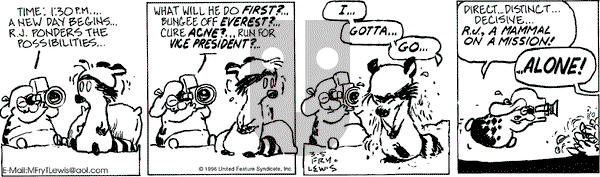 Over the Hedge on Tuesday March 5, 1996 Comic Strip