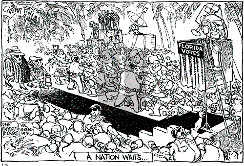 Pat Oliphant on Tuesday November 5, 2002 Comic Strip