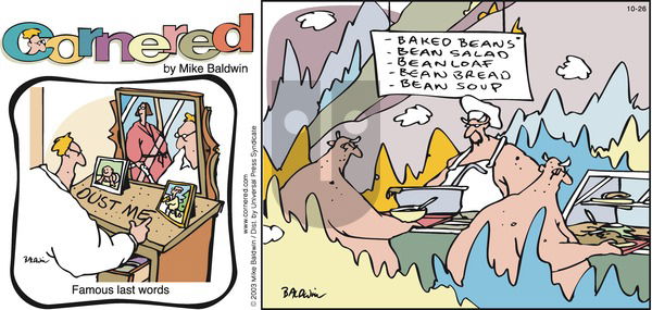 Cornered - Sunday October 26, 2003 Comic Strip