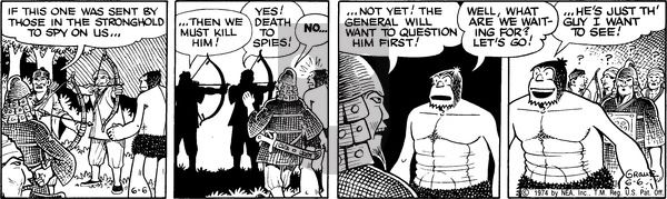 Alley Oop on Thursday June 6, 1974 Comic Strip