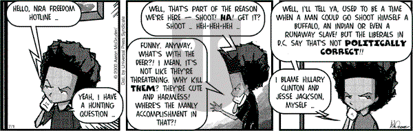 The Boondocks on Saturday February 1, 2014 Comic Strip