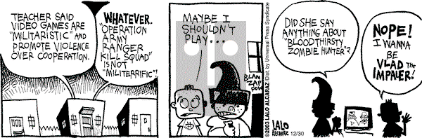 La Cucaracha on Tuesday December 30, 2003 Comic Strip