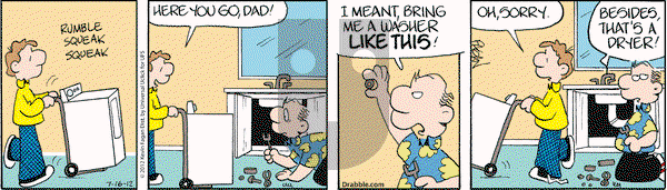 Drabble on Monday July 16, 2012 Comic Strip