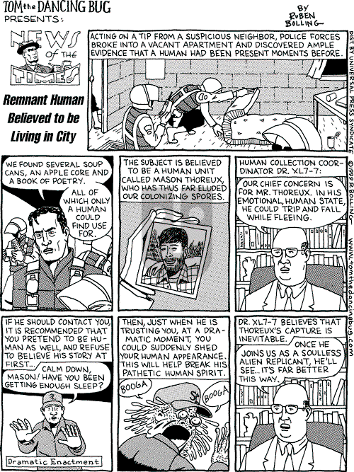 Tom the Dancing Bug on Saturday July 3, 1999 Comic Strip