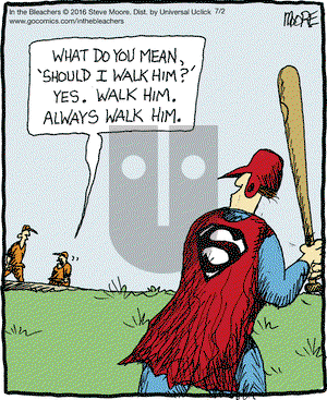 In the Bleachers on Saturday July 2, 2016 Comic Strip