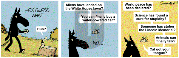 Dark Side of the Horse on Thursday July 28, 2011 Comic Strip